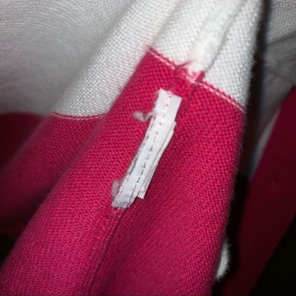 Tommy Hilfiger pink/ white striped cardigan size S - Picture 8 of 8